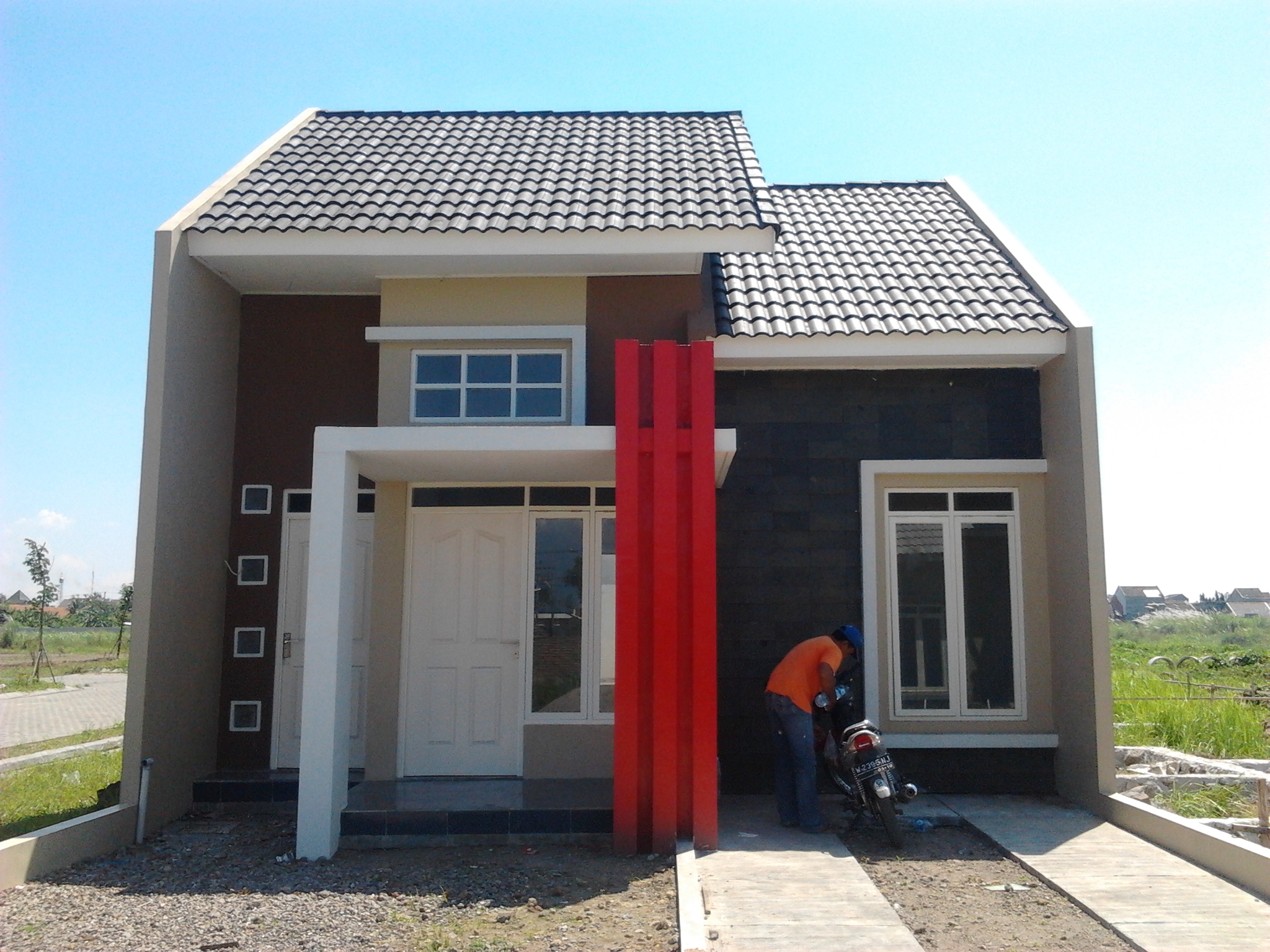 Rumah gaya modern minimalis type 45 kelihatan elegan